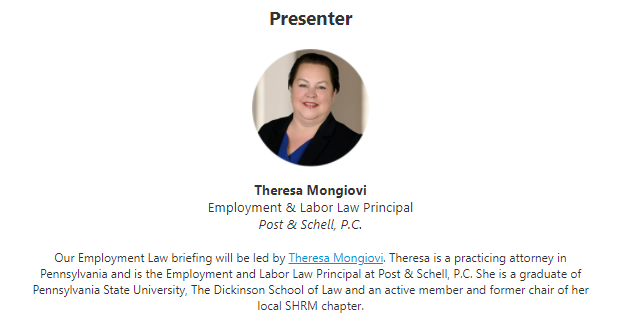 Theresa Mongiovi Presenter
