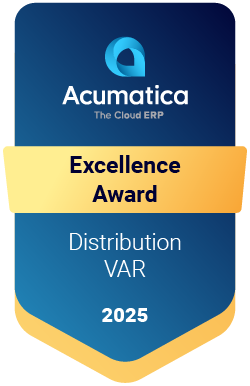 Acumatica Awards Pieces 2025 Excellence Distribution VAR