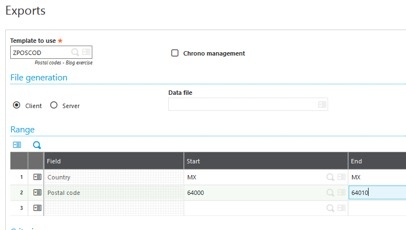 Exports Template
